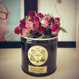 미니 장미는 마른 후에도 컬러가 그대로..