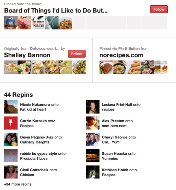 비슷한 관심을 가진 사람들과의 연결(Repin)이 공간을 발전시킨다