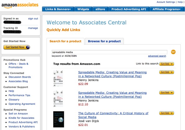 Amazon Associates 페이지에서 추천하고 싶은 제품을 선택한 후 링크나 위젯을 복사하여 포스트에 삽입하면 된다.